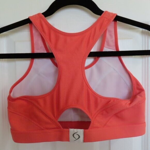 Champions Hot Coral Workout Bra, Size M - Picture 4 of 6